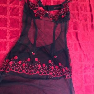 Vintage Frederick’s black and red Valentine